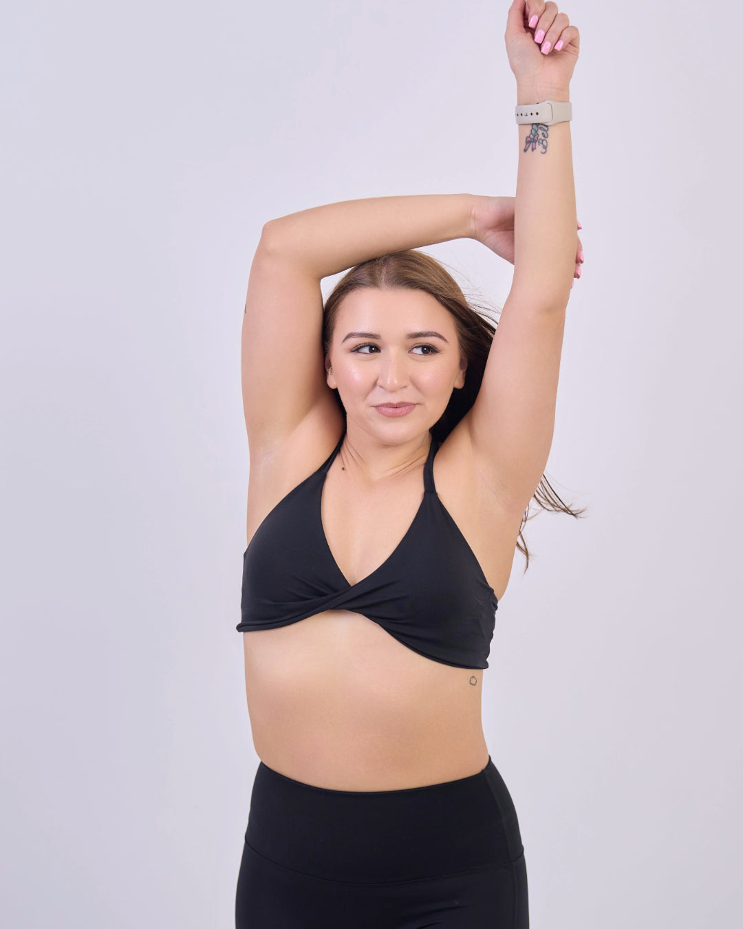 Zinnea Black Sports Bra