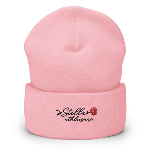 Stella Cuffed Blush Beanie