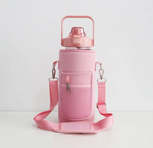 Blush Timed Water Bottle W/ Storage