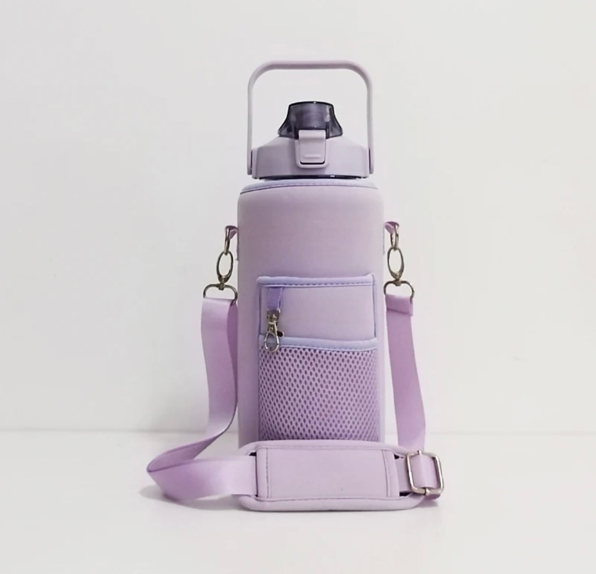 Lavender Timed Water Bottle W/ Storage